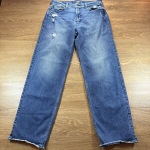 Hollister Men's Vintage Loose Jeans W30 L32 Distressed Raw Hem